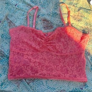 Pink Crop Top